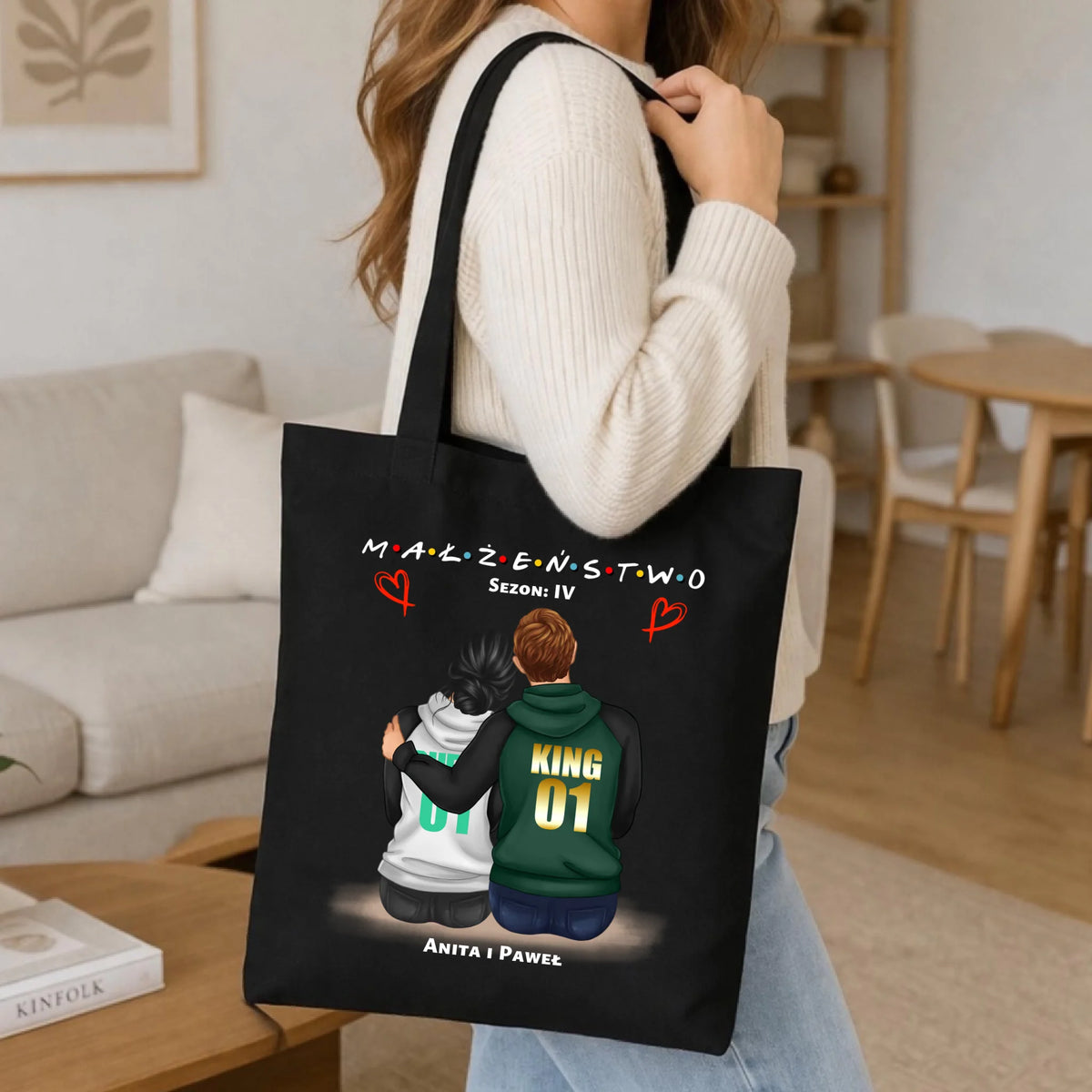 Torba dla par - Małżeństwo Sezon - personalizowana W05