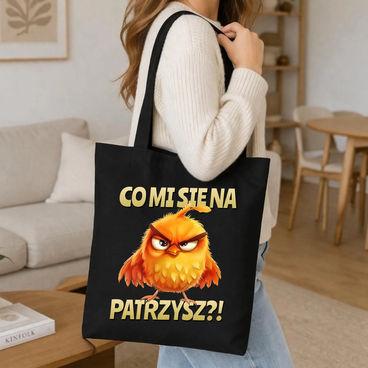 Śmieszna torba - Prezent dla chłopaka kolegi - Co mi się na ptaka patrzysz DCH24