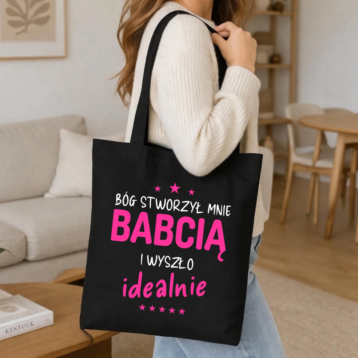 Torba dla babci - Bóg stworzył mnie babcią i wyszło idealnie B08
