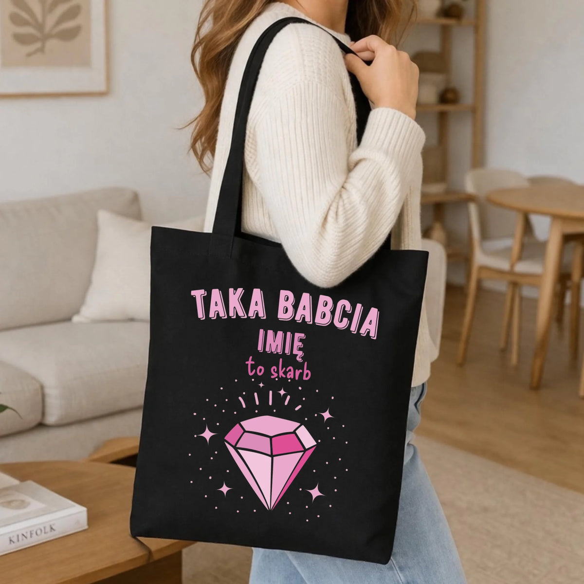Torba dla babci - Taka Babcia to skarb - personalizowana B06