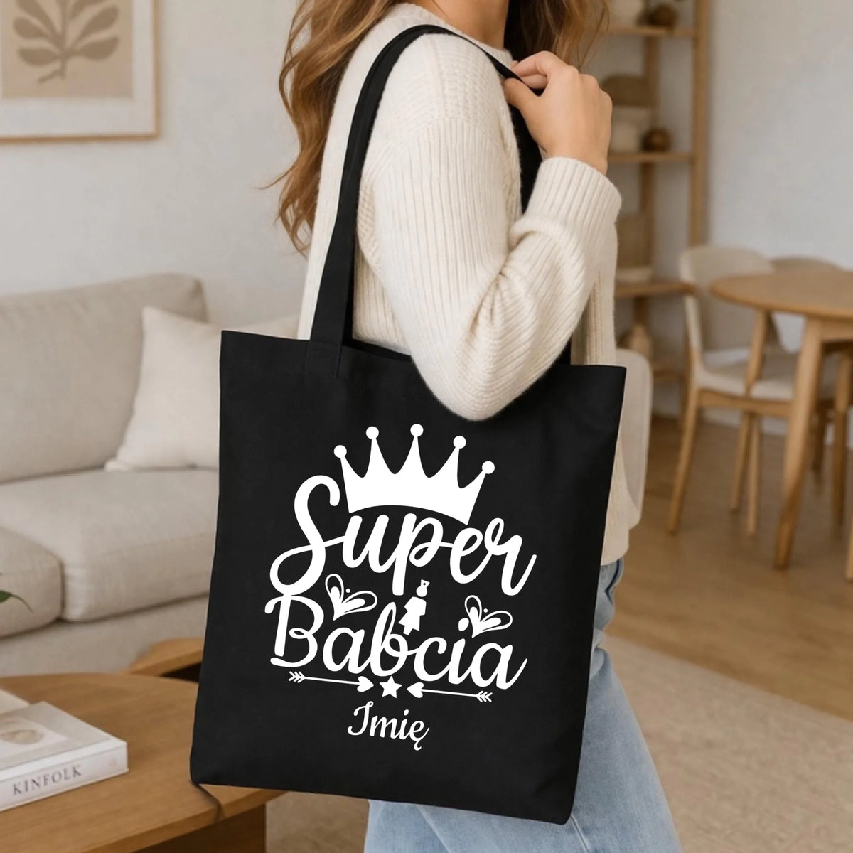 Torba dla babci - Super Babcia - personalizowana B03