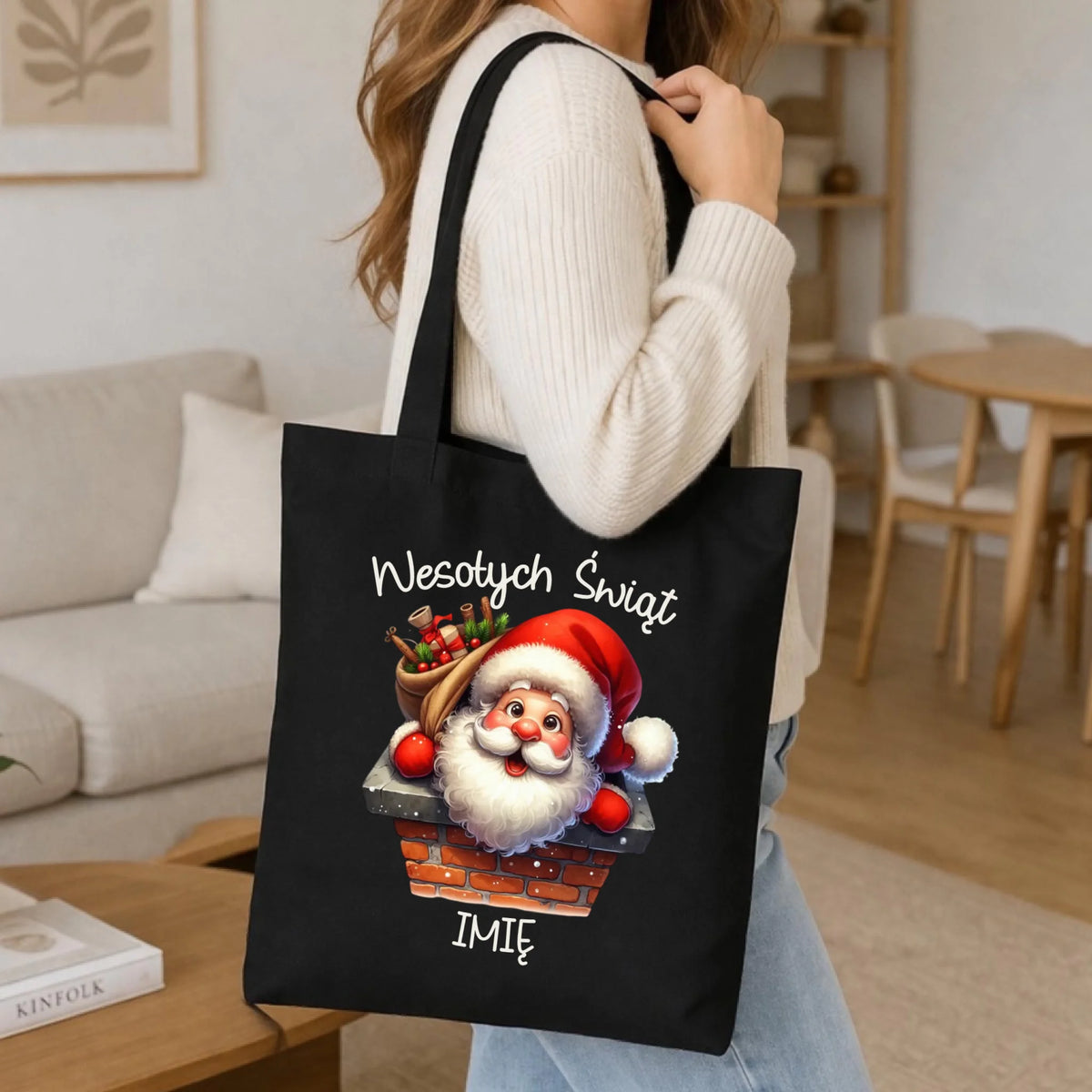 Torba świąteczna - prezent na Mikołajki Mikołaj - personalizowana BN08