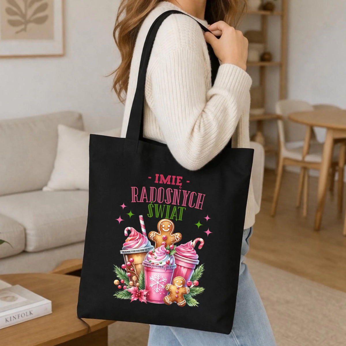 Torba świąteczna - Radosnych Świąt - personalizowana BN58