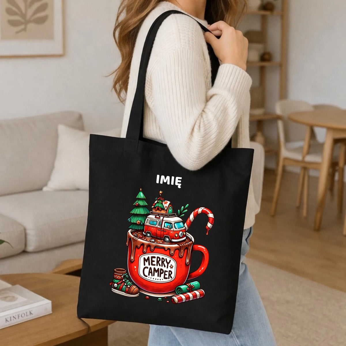 Torba świąteczna - Kamper Merry Camper - personalizowana BN43