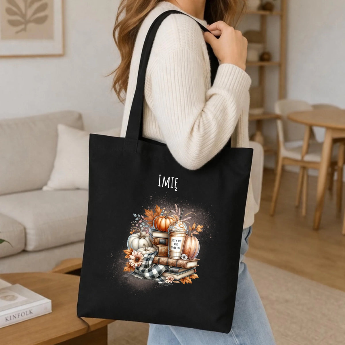 Torba jesienna - Książkara - personalizowana JS14