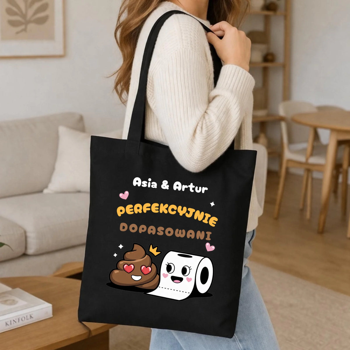 Torba dla par - Perfekcyjnie dopasowani - personalizowana W81