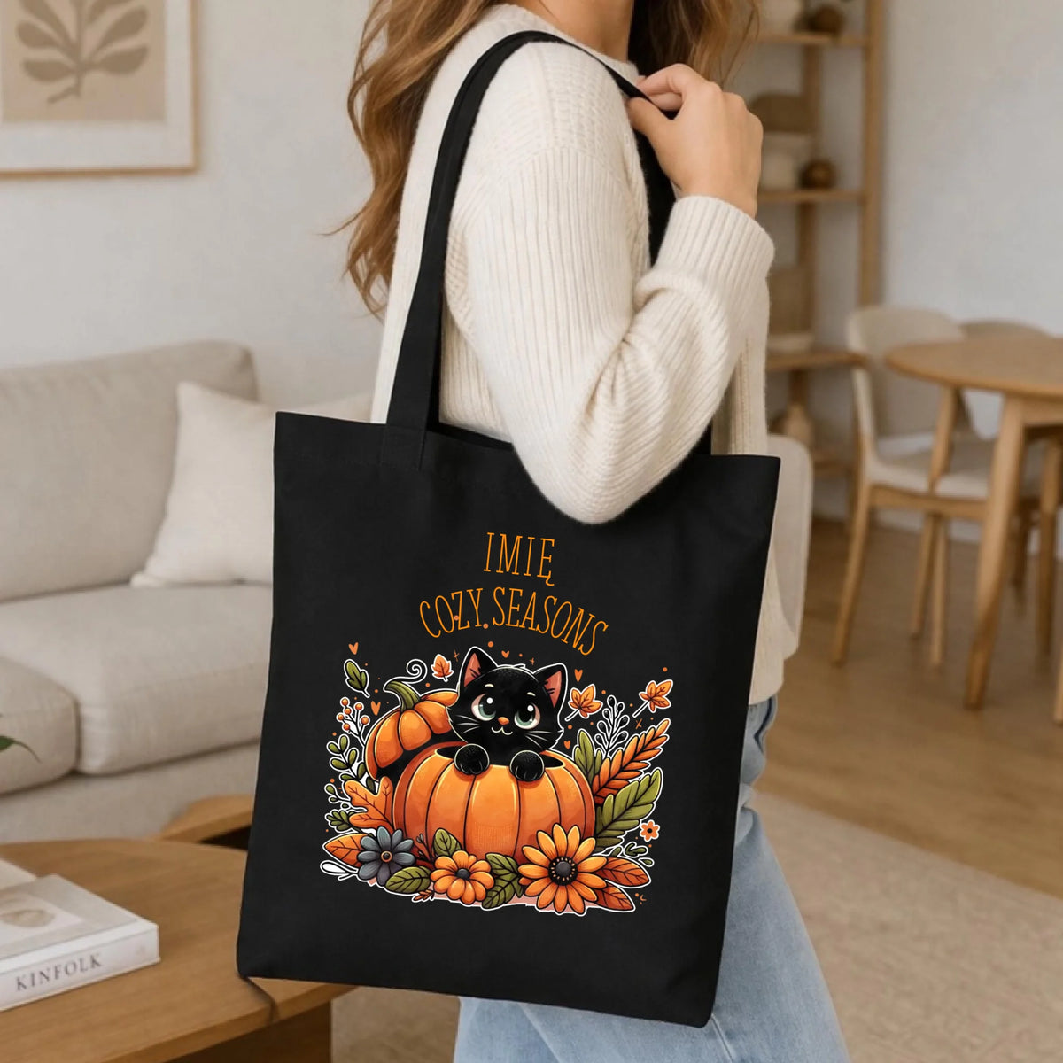 Torba jesieniara - Cozy Seasons - personalizowana JS01