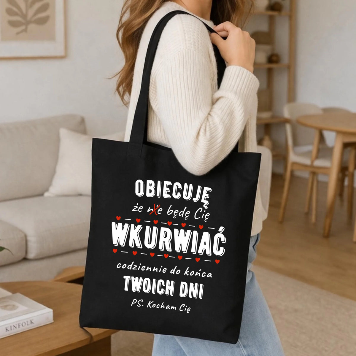 Torba dla par - Obiecuję, że będę Cię wku*rwiać codziennie - bez cenzury W65