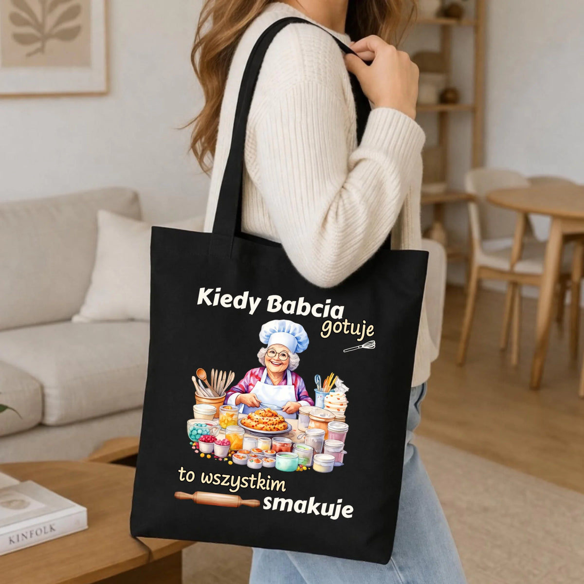 Torba dla babci - Kiedy babcia gotuje to wszystkim smakuje B34