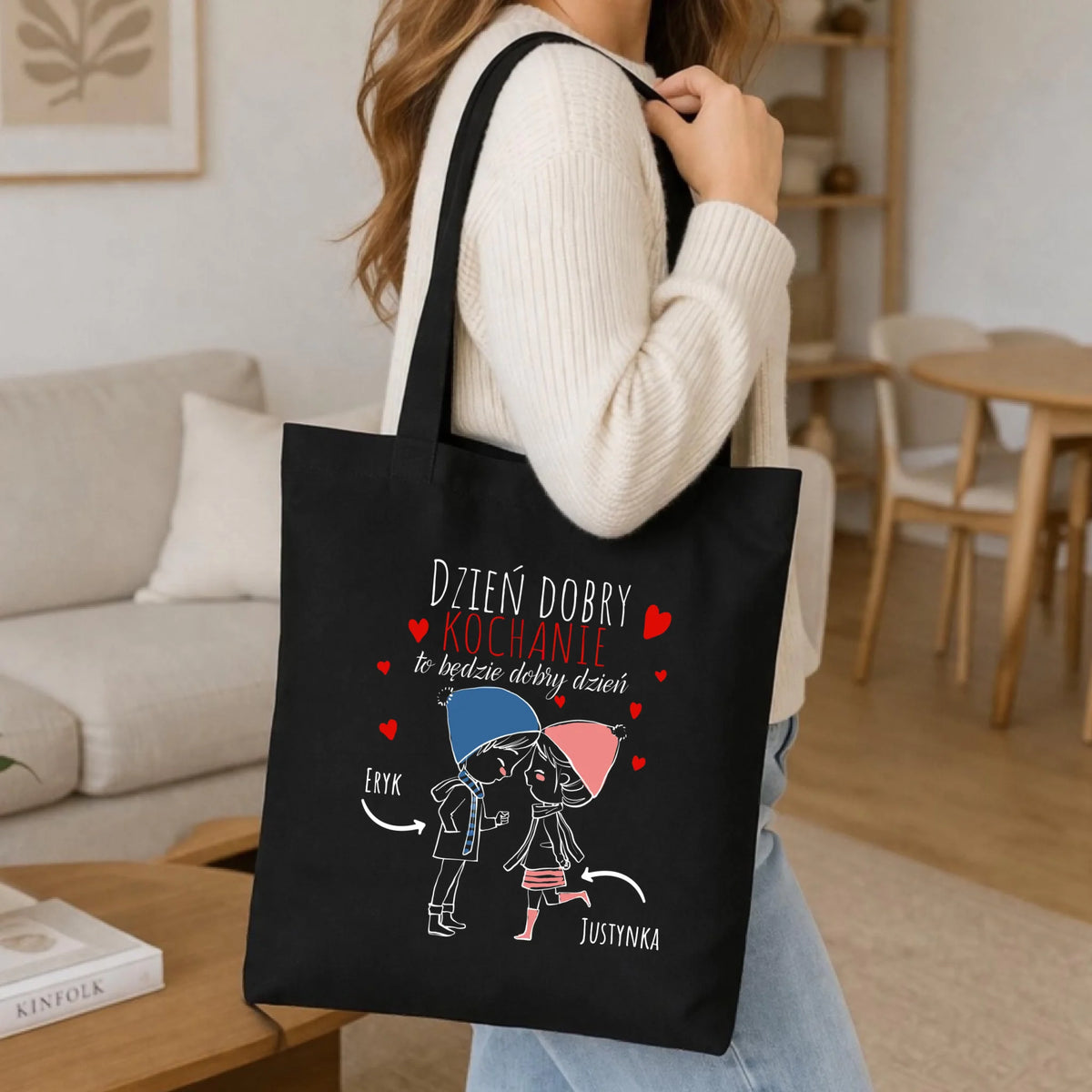 Torba dla par - Dzień dobry Kochanie - personalizowana W10