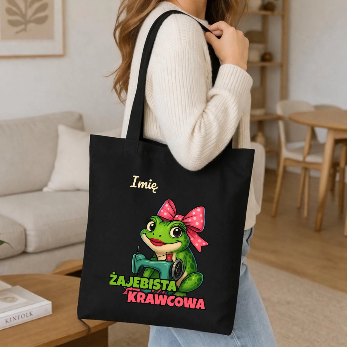 Torba szyciowa dla krawcowej - Żajebista Krawcowa - personalizowana HS32