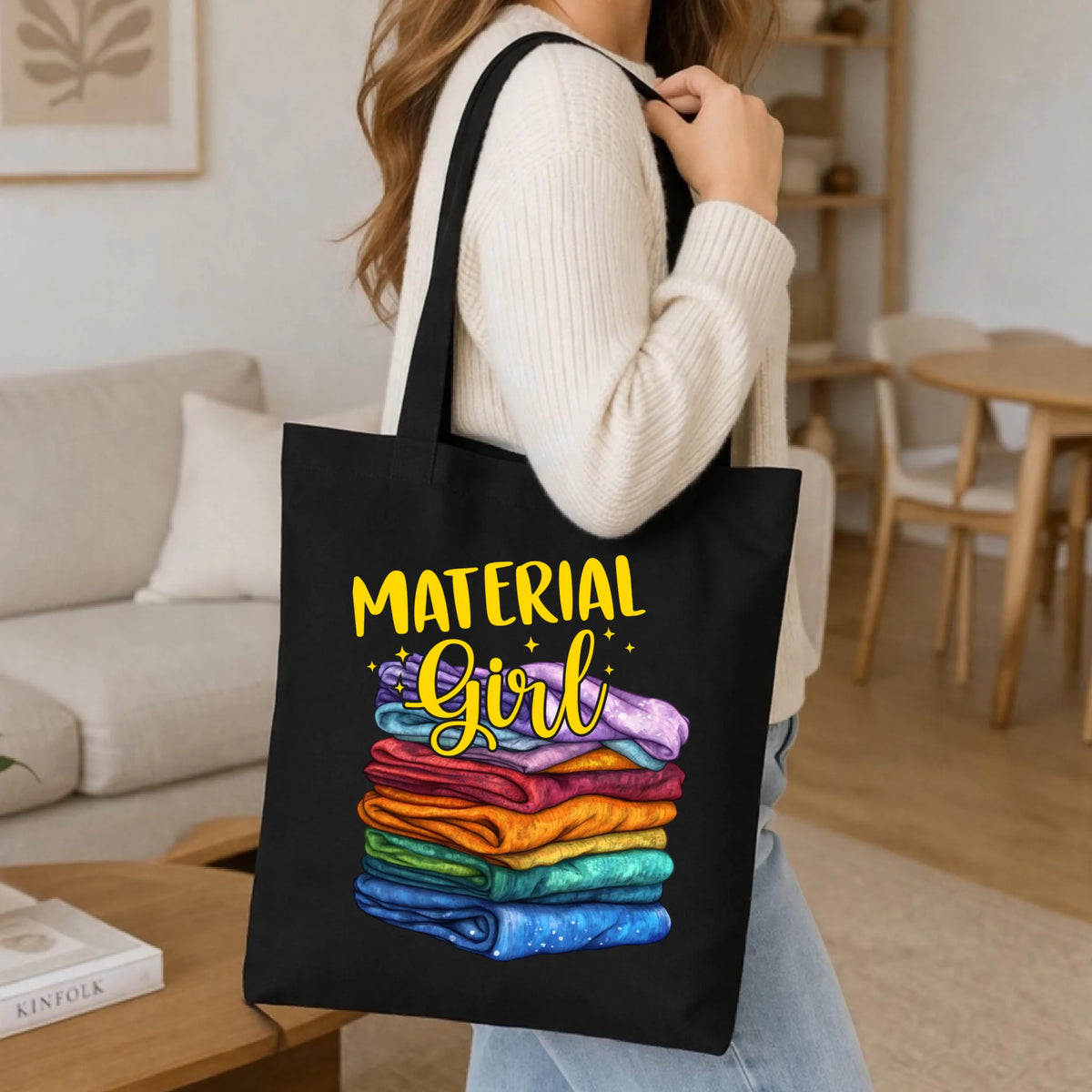 Torba szyciowa - prezent dla krawcowej - Material Girl HS02