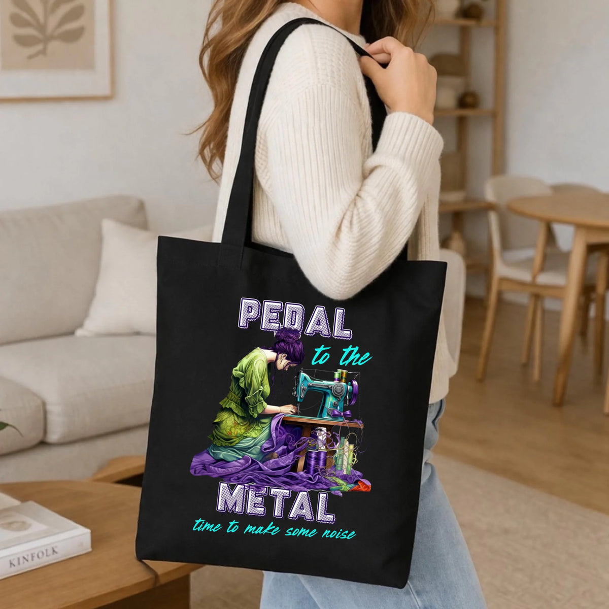 Torba szyciowa - prezent dla krawcowej - PEDAL METAL HS01