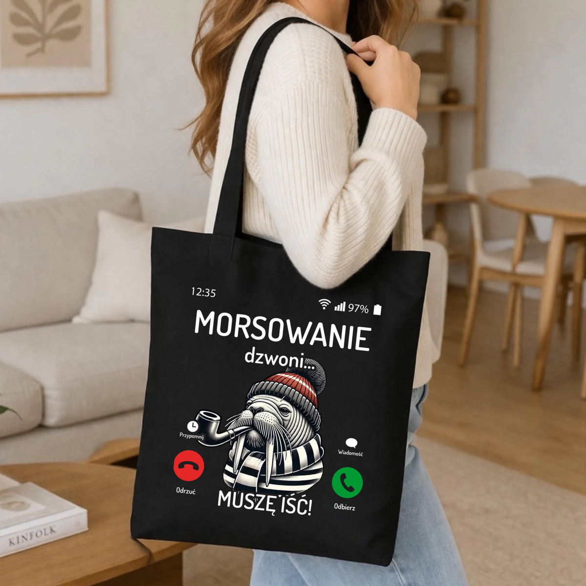 Torba - prezent dla morsa - Morsowanie dzwoni muszę iść - Mors HM19