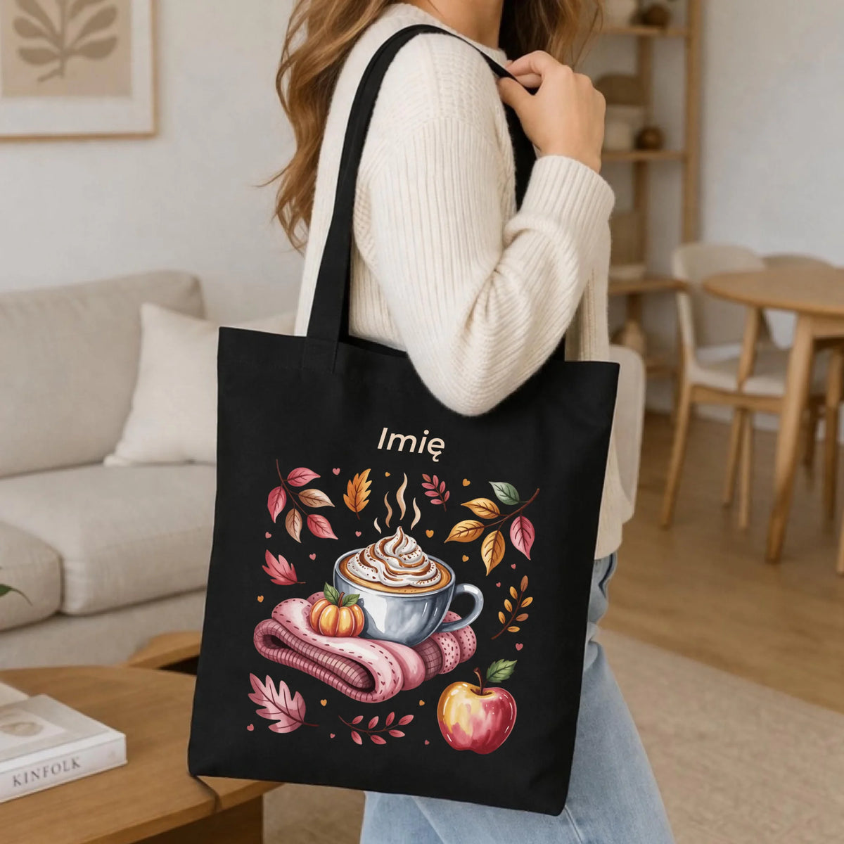 Torba jesienna - Przytulna jesień - personalizowana JS29