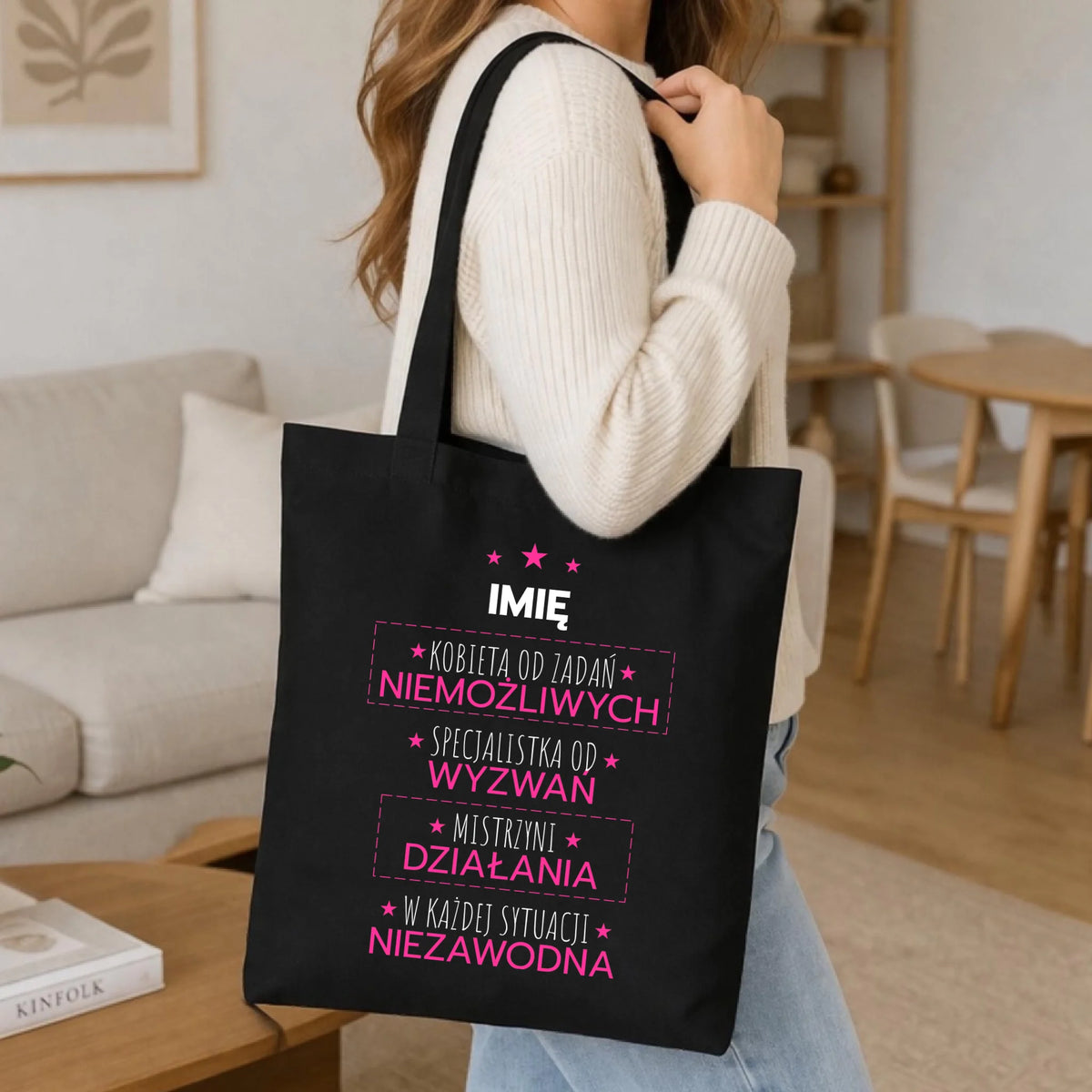 Torba - Kobieta od zadań niemożliwych - personalizowana DZ19
