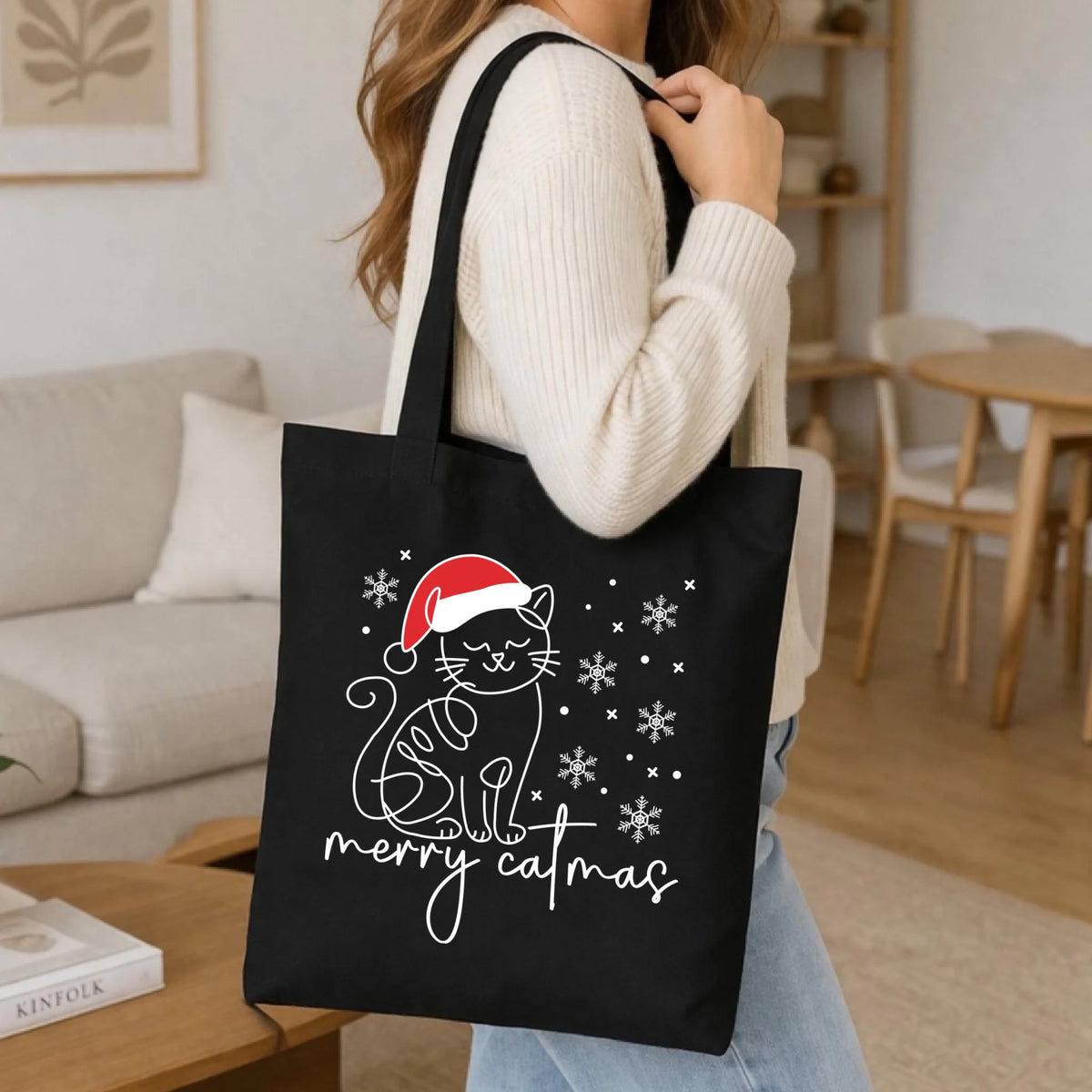 Torba świąteczna - prezent dla kociary - Merry catmas BN151