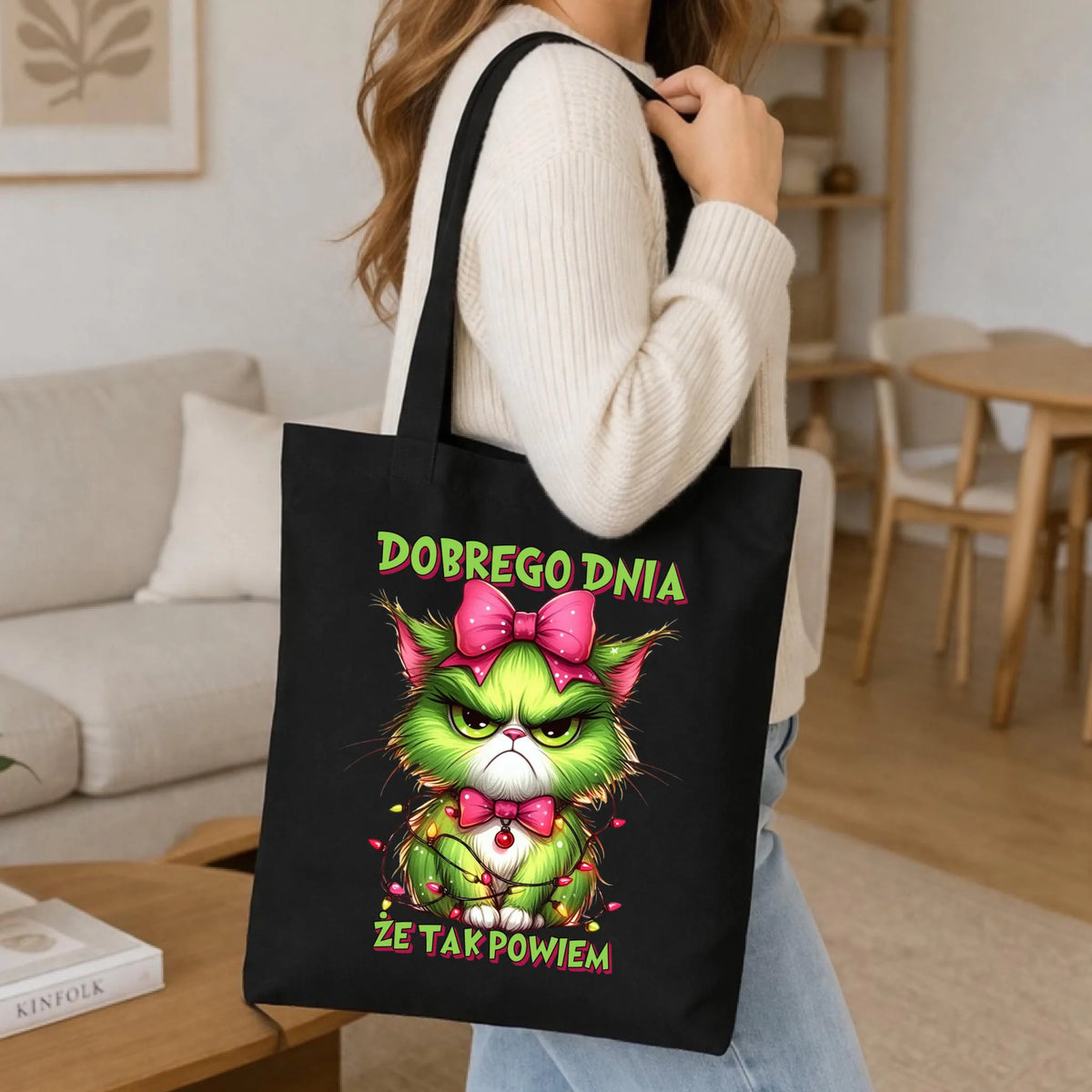 Torba świąteczna - prezent dla niej - Grinch dobrego dnia, że tak powiem BN153