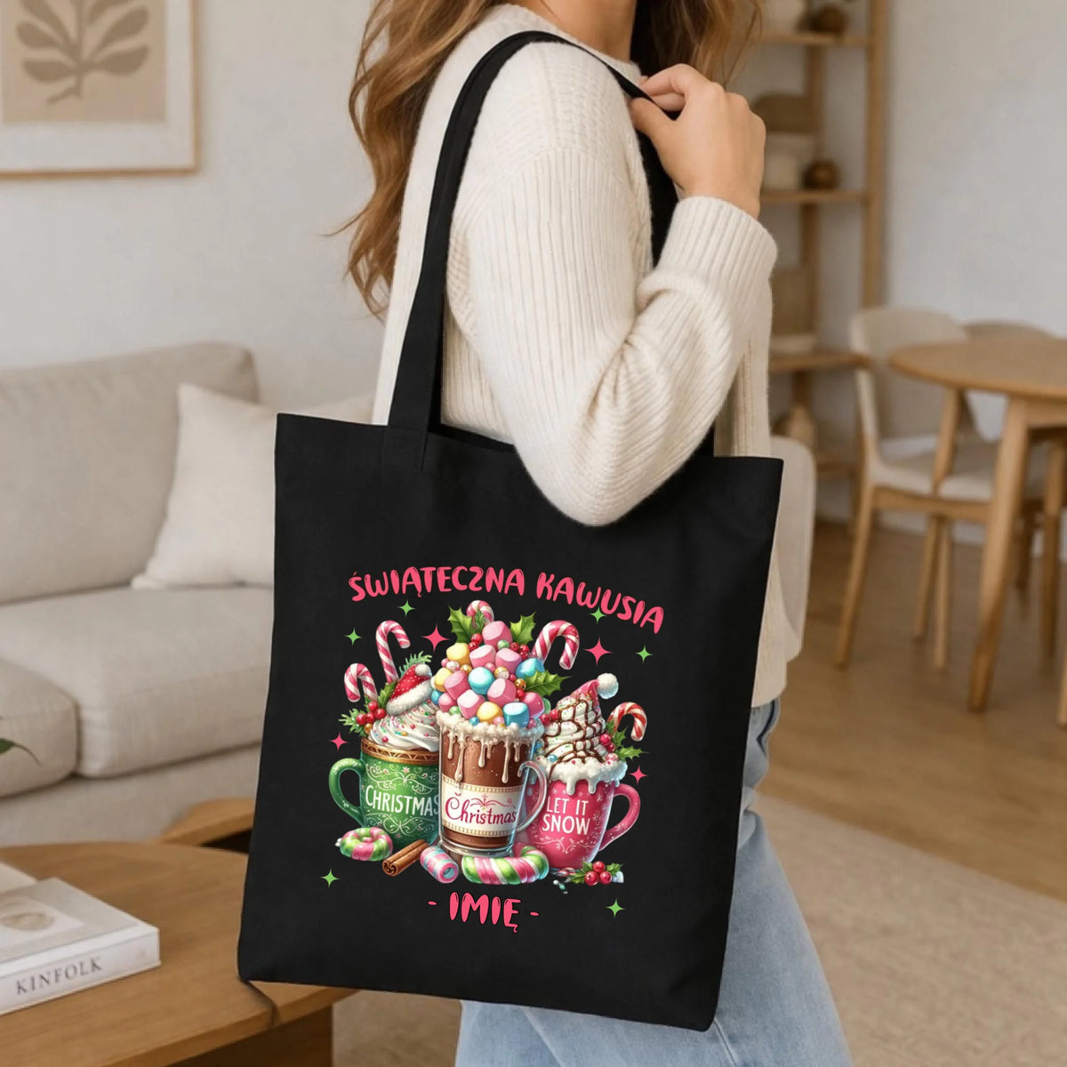 Torba świąteczna - Świąteczna kawusia - personalizowana BN29