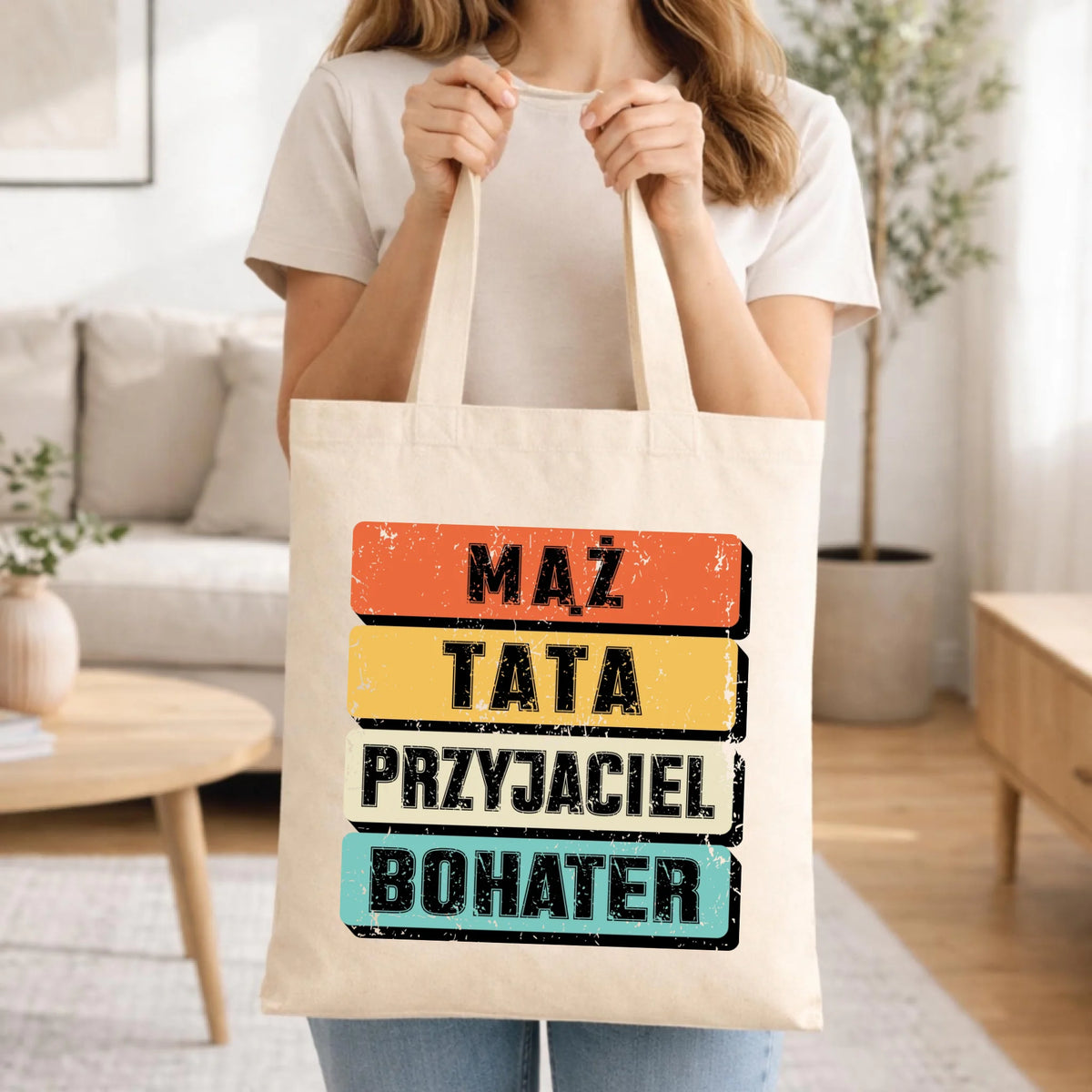 Torba dla taty - Mąż Tata Przyjaciel Bohater DT05