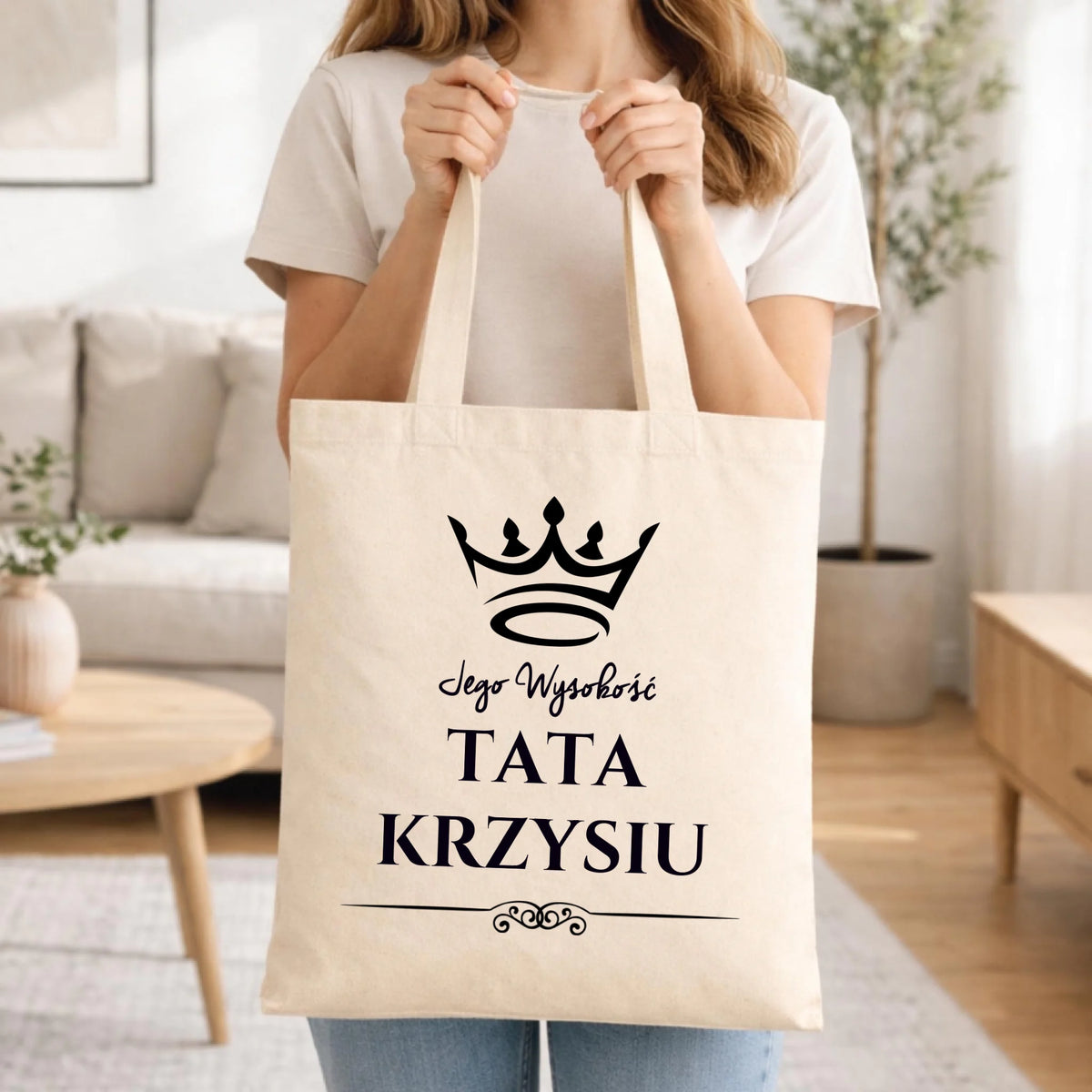 Torba dla taty - Jego Wysokość Tata - personalizowana DT11