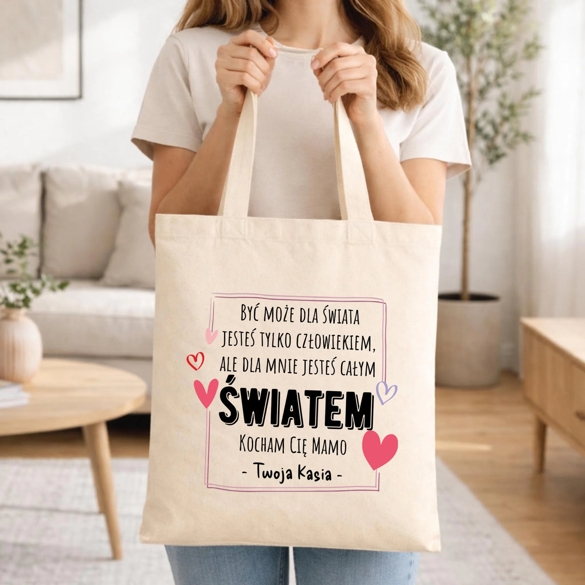 Torba dla mamy - Mamo jesteś całym Światem - personalizowana DM06