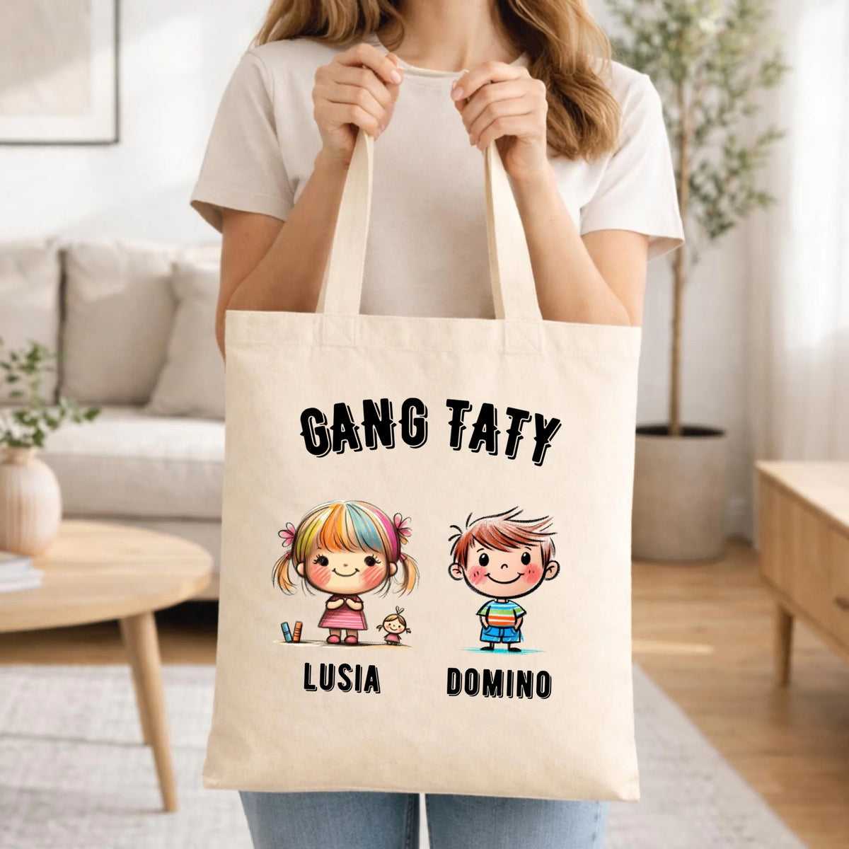 Torba dla taty z imionami dzieci - Gang taty - personalizowana DT09