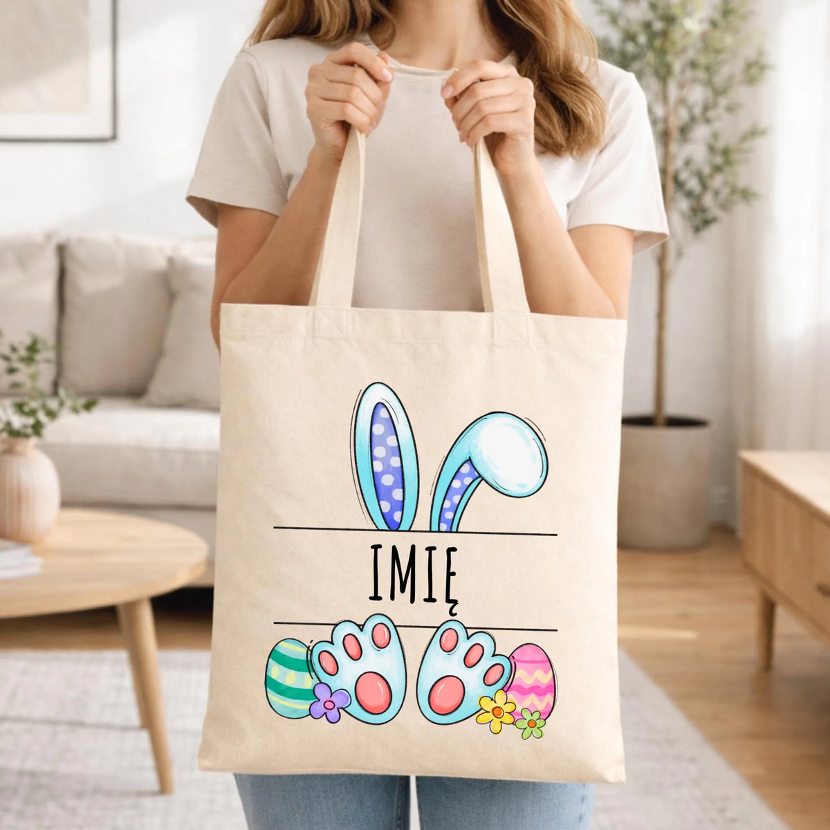Torba na Wielkanoc - Zajączek - personalizowana WN14