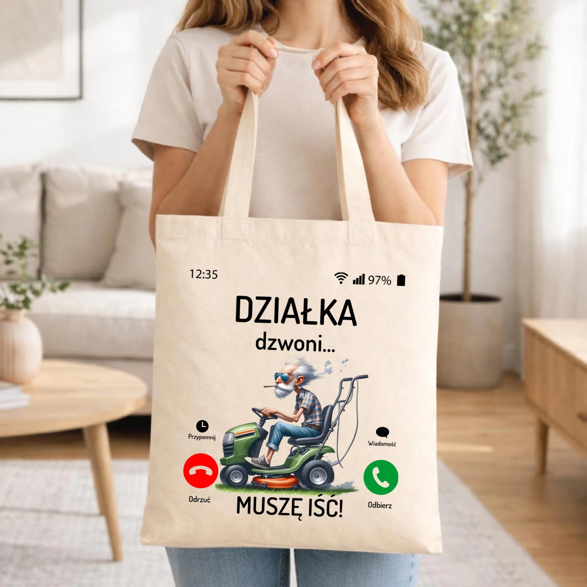 Torba dla dziadka - Działka dzwoni muszę iść D35