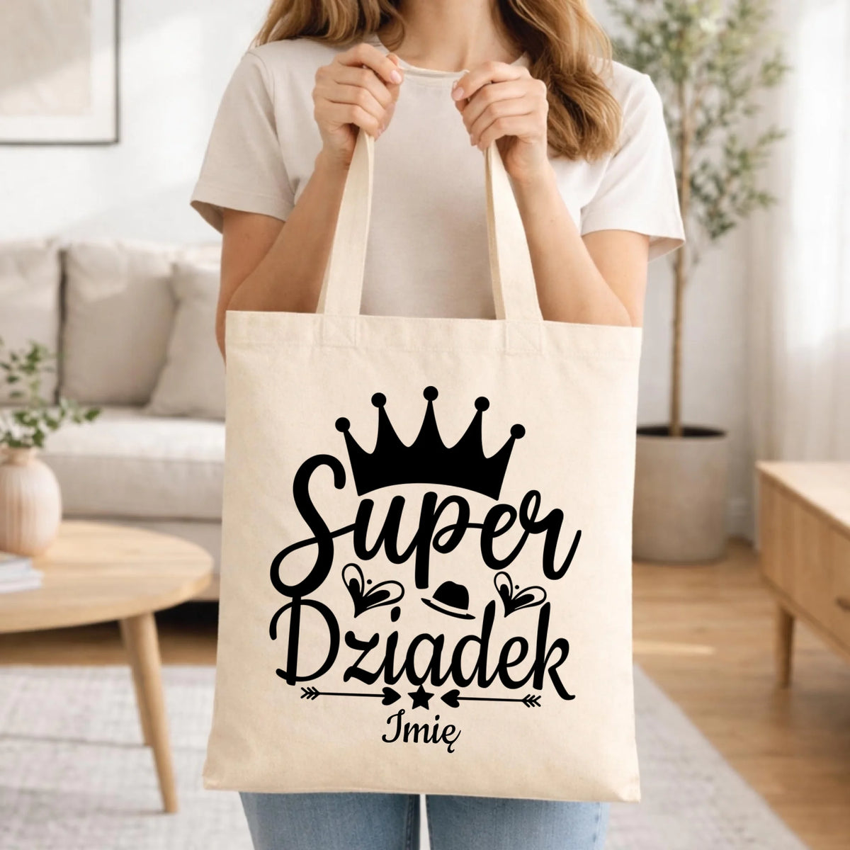 Torba dla dziadka - Super Dziadek - personalizowana D03
