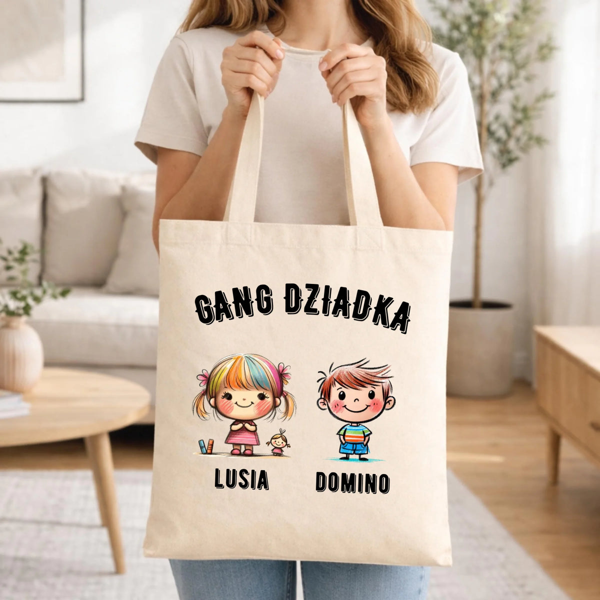Torba dla dziadka - Gang Dziadka imiona wnuków 2-6 - personalizowana D18