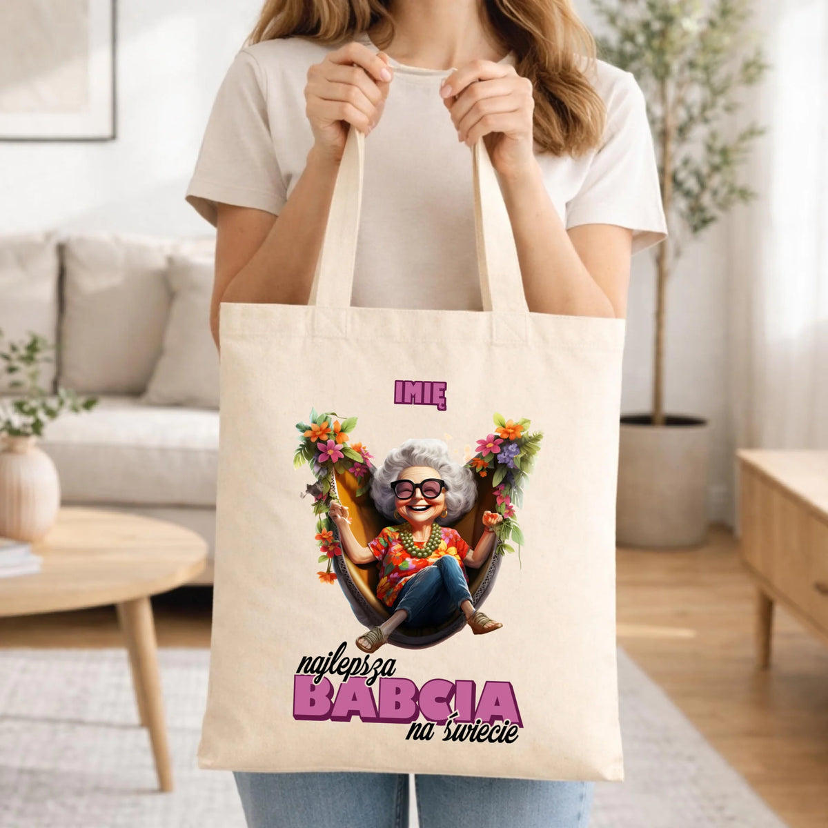Torba dla babci - Najlepsza Babcia na świecie - personalizowana B14