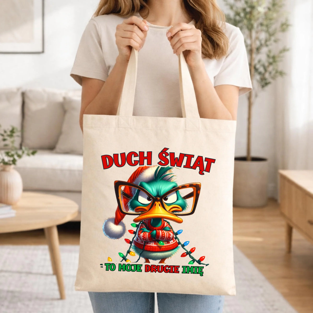 Torba świąteczna - Duch Świąt to moje drugie imię BN76