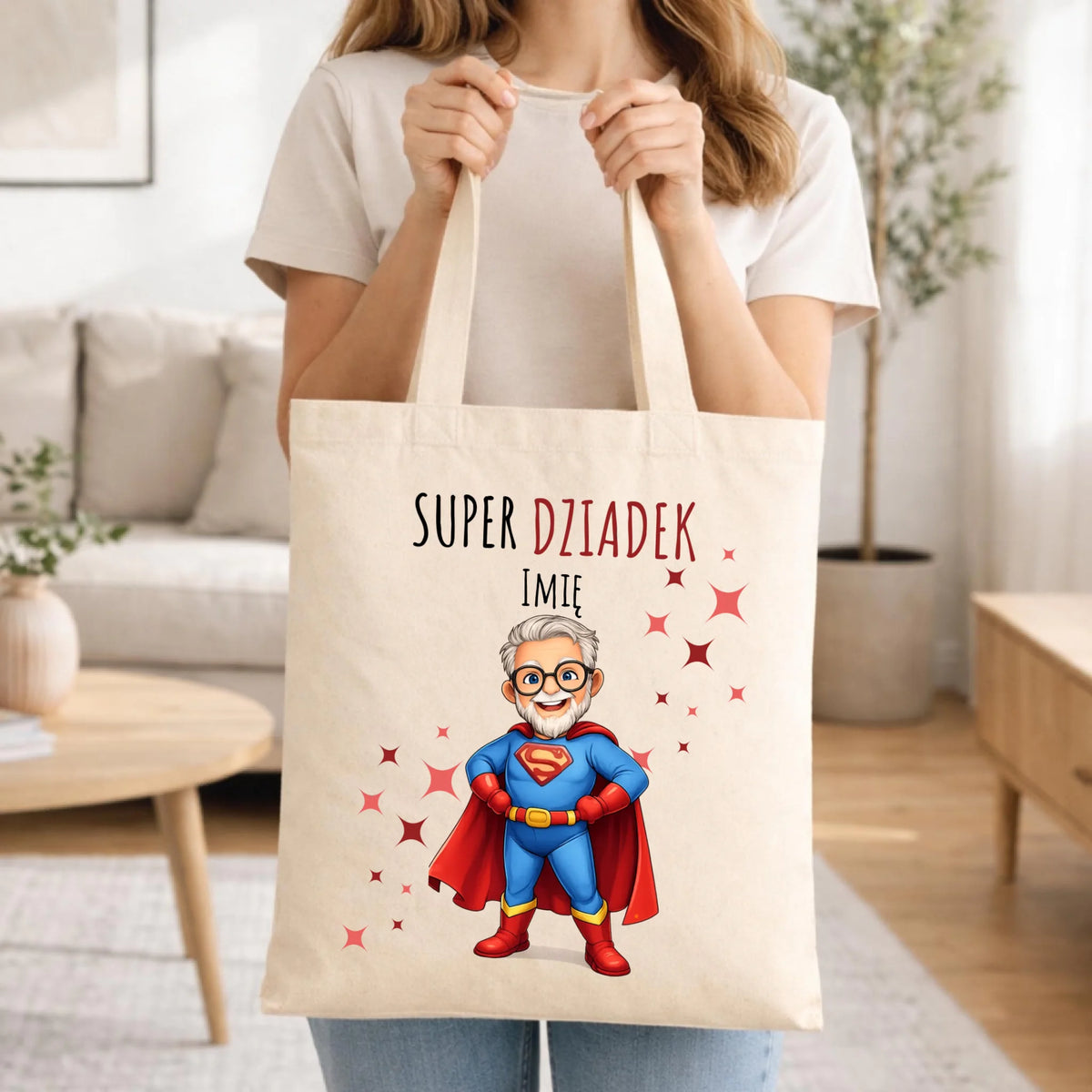 Torba dla dziadka - Super Dziadek - personalizowana D02