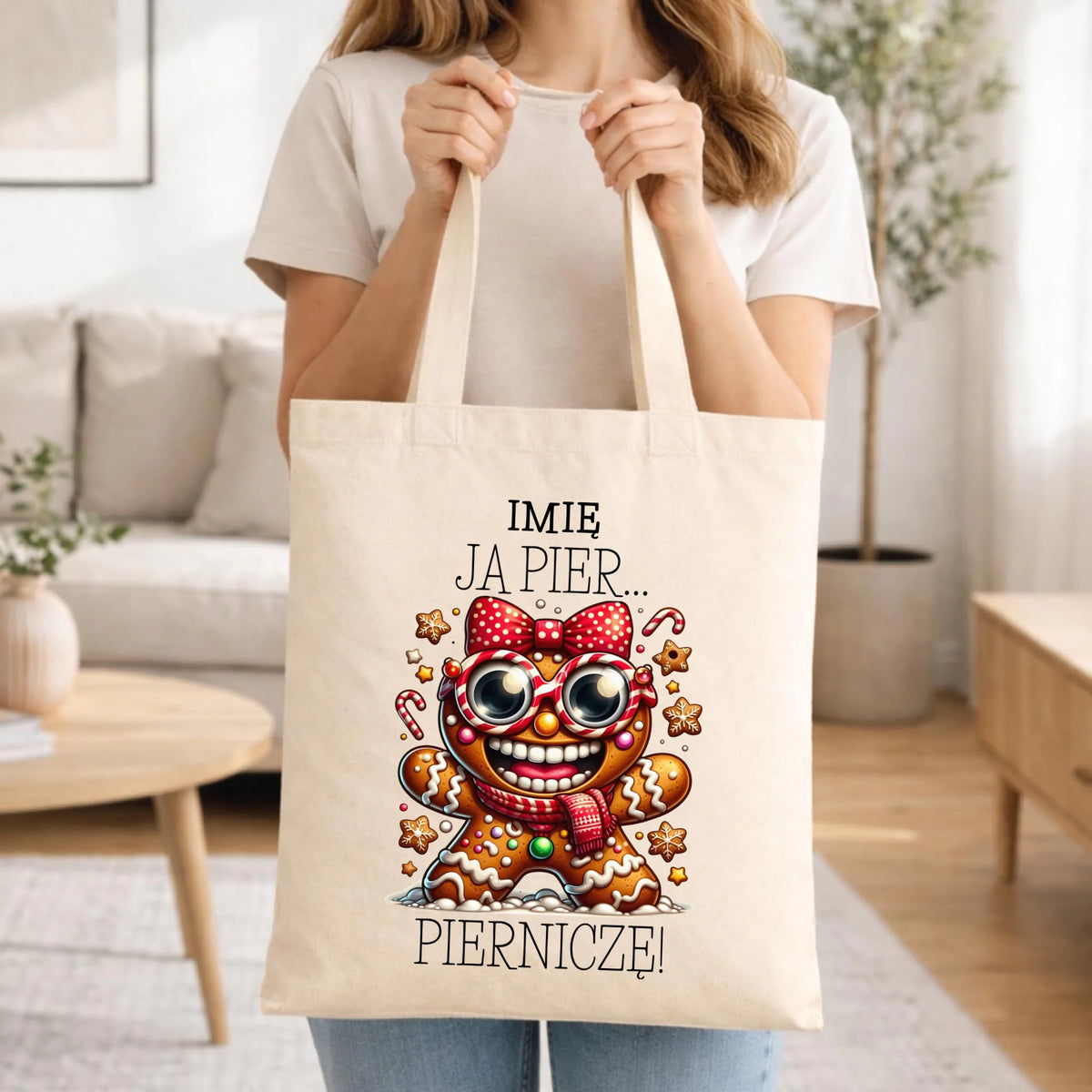 Torba świąteczna - Babeczka Ja pierniczę - personalizowana BN95