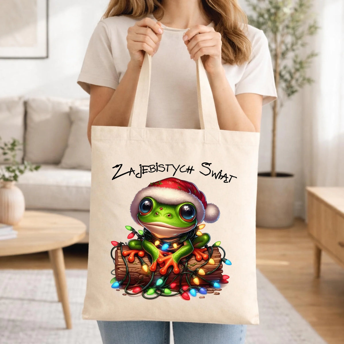 Torba świąteczna - Żaba - Żajebistych Świąt BN106
