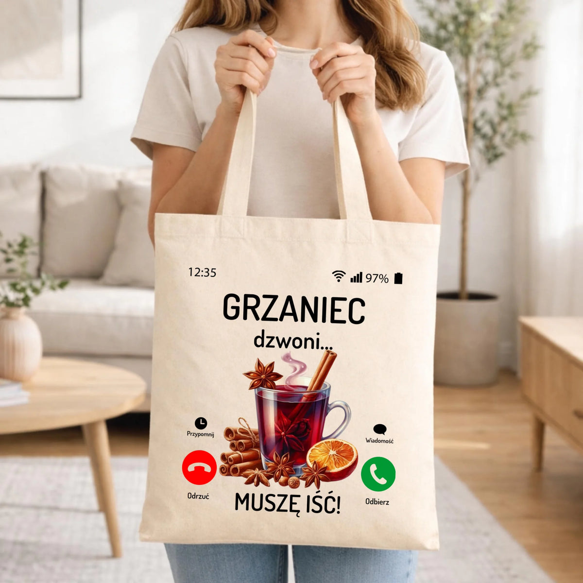 Torba świąteczna - Grzaniec dzwoni, muszę iść BN127