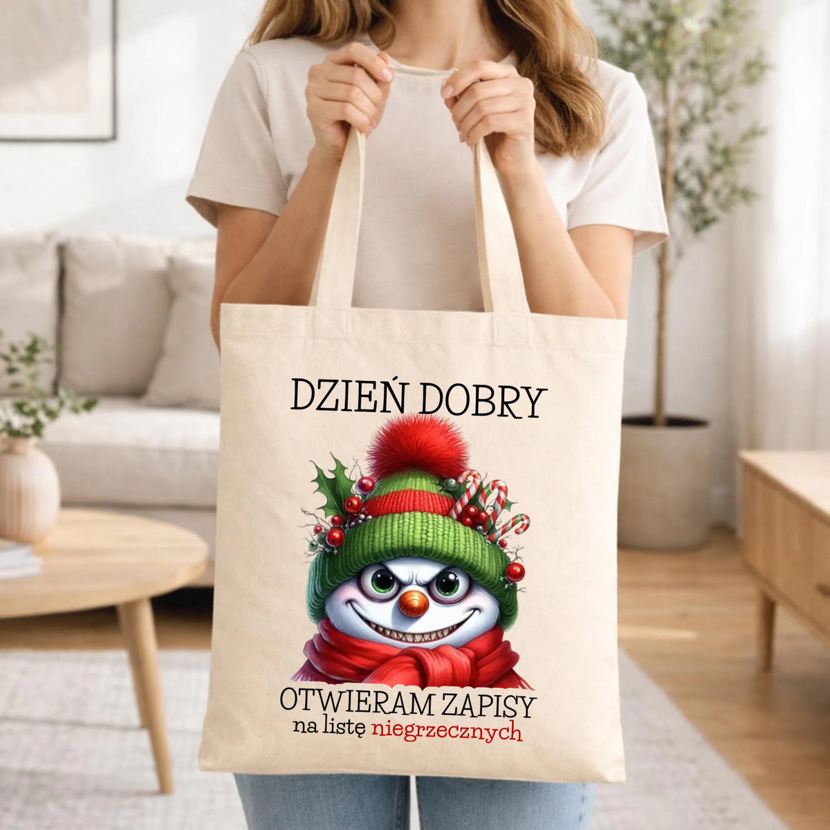 Torba świąteczna - Niegrzeczny bałwan - Dzień dobry otwieram zapisy na listę BN121