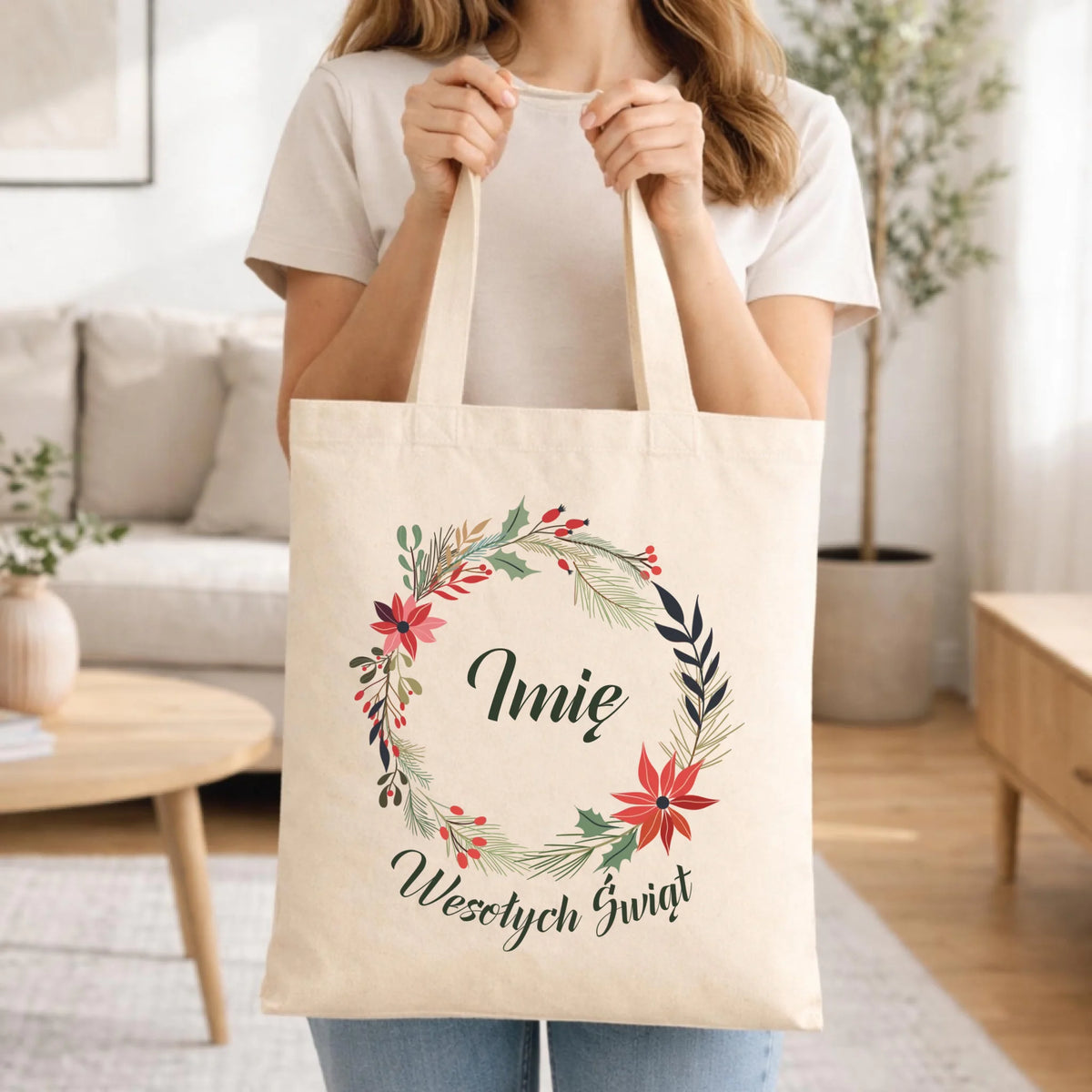Torba świąteczna - Wesołych Świąt - personalizowana BN19