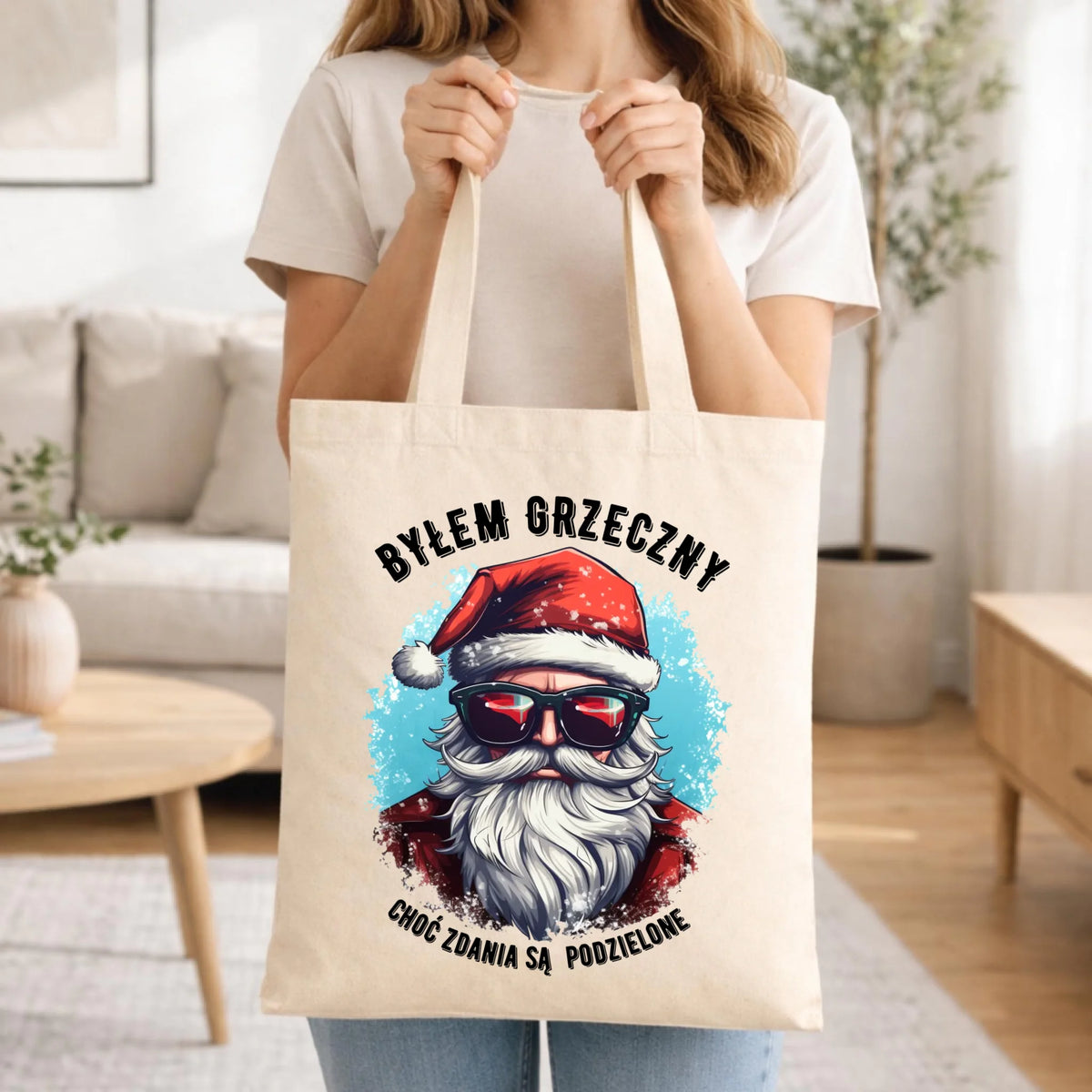 Torba świąteczna z Mikołajem - Byłem grzeczny, choć zdania są podzielone BN126