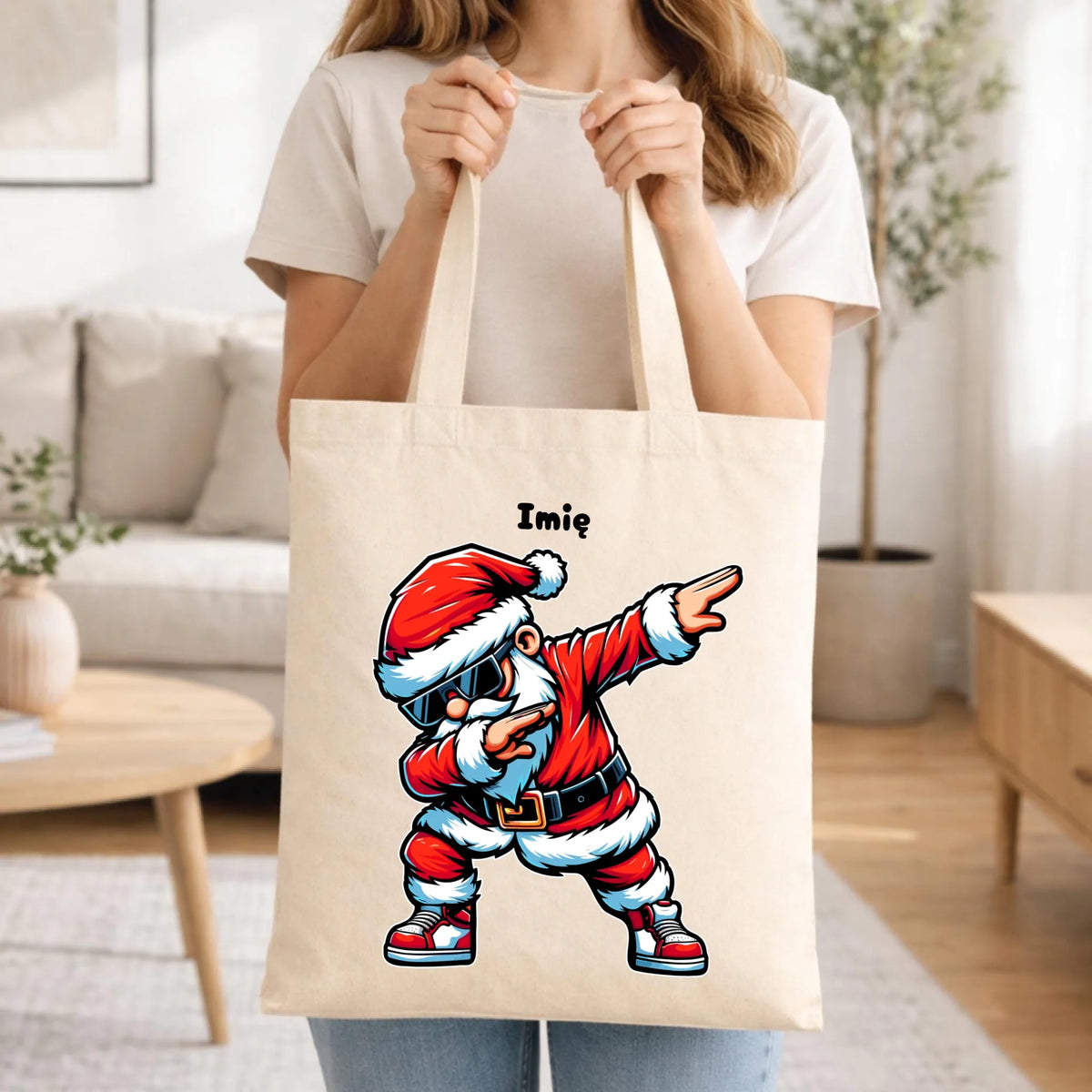 Torba świąteczna - Mikołaj - na Mikołajki - personalizowana BN136