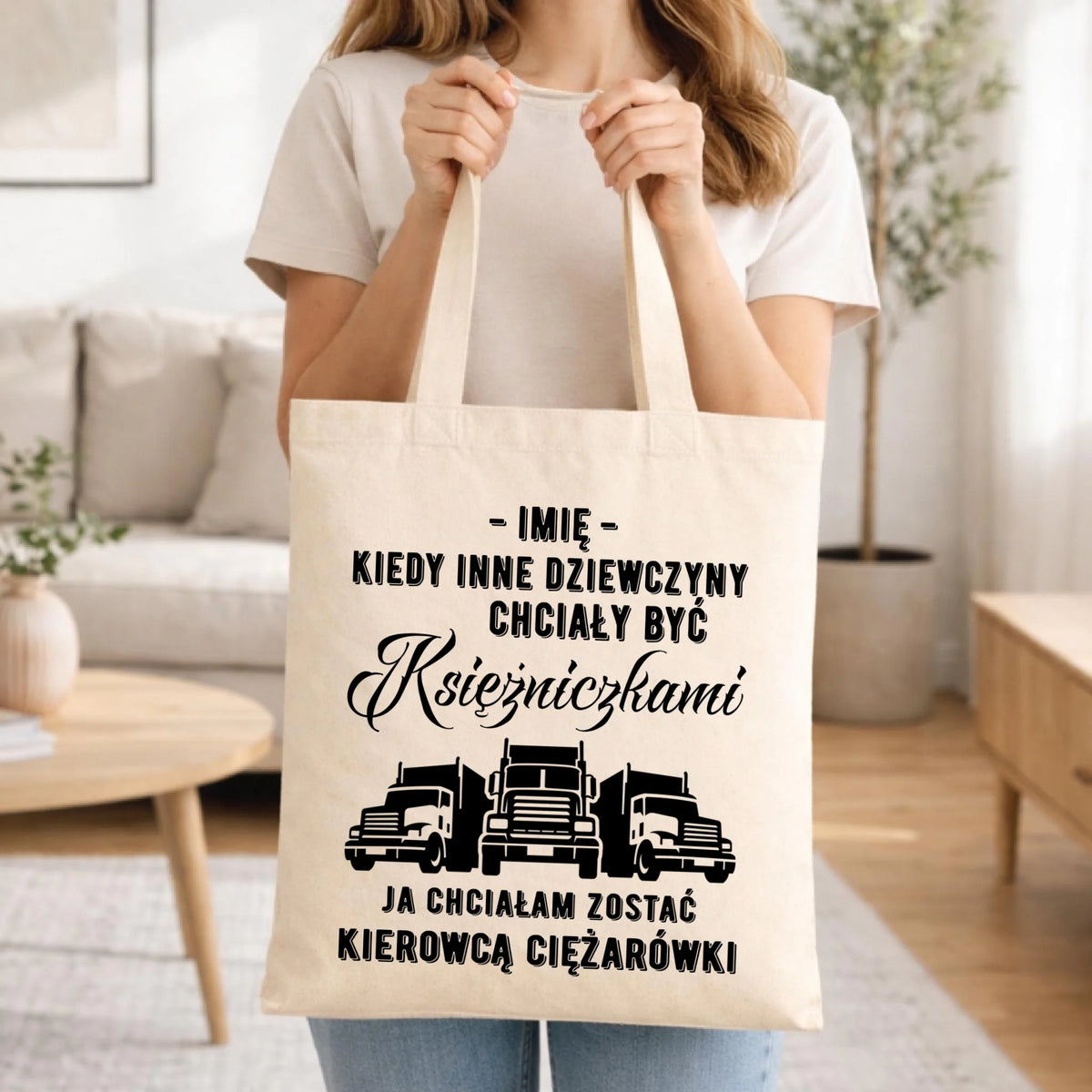Torba dla kierowcy ciężarówki - Nie chciałam być księżniczką - personalizowana ZKT08