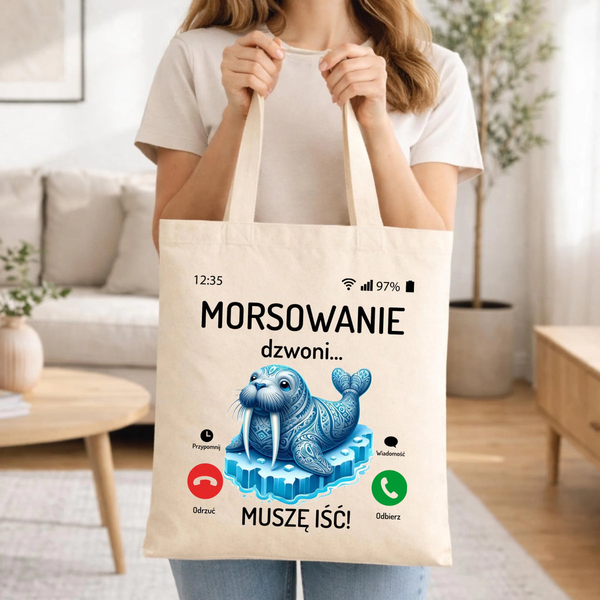 Torba - prezent dla morsa - Morsowanie dzwoni muszę iść - Mors HM04