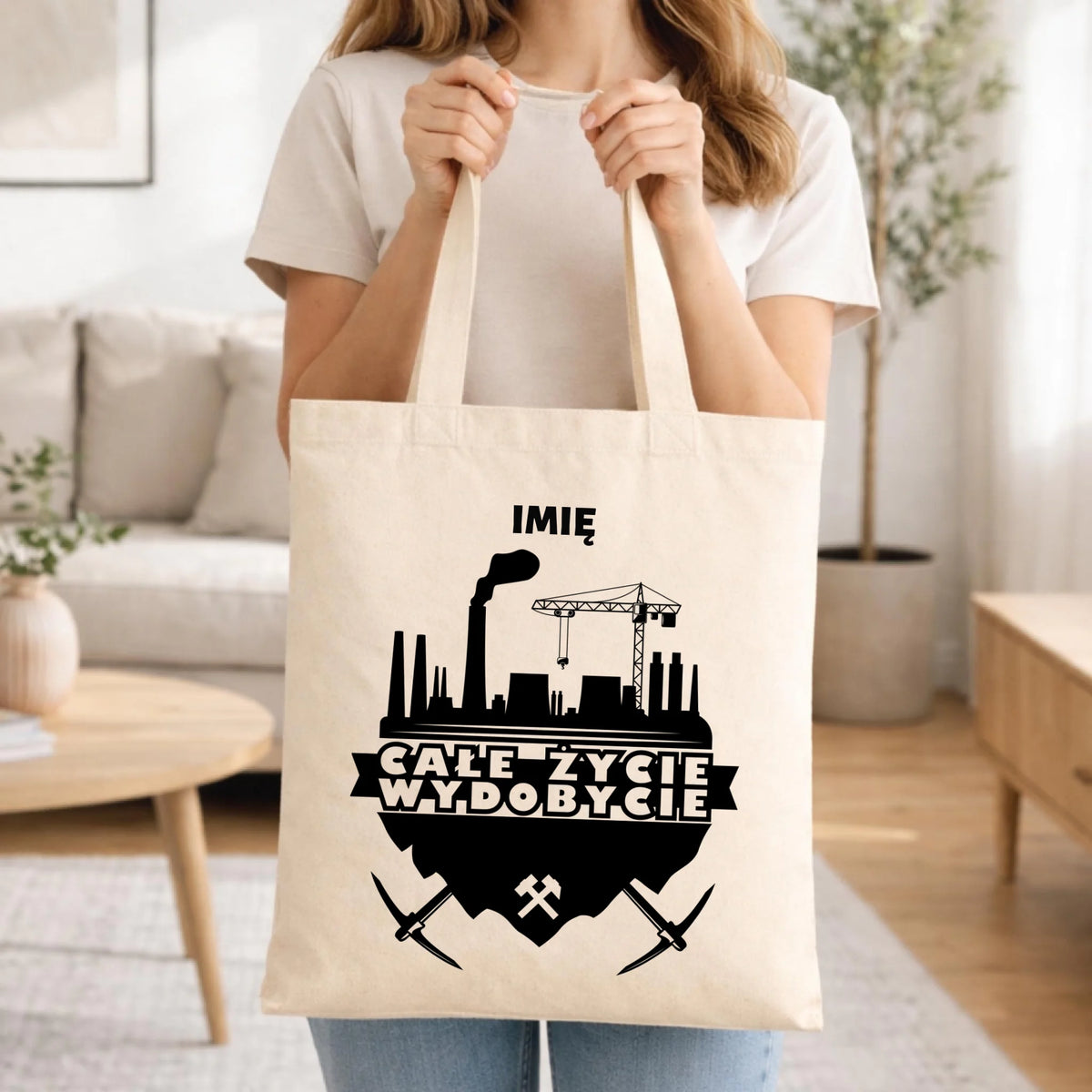 Torba - prezent dla górnika - Całe życie wydobycie - personalizowana G09