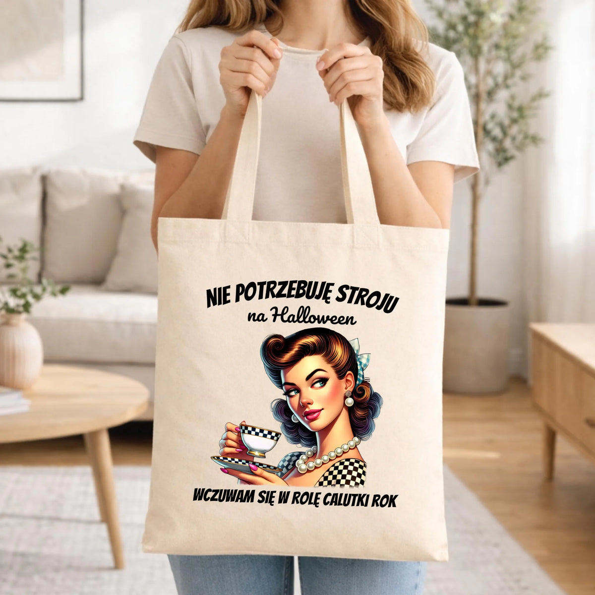 Torba retro pin-up girl – Nie potrzebuję stroju na Halloween HL29