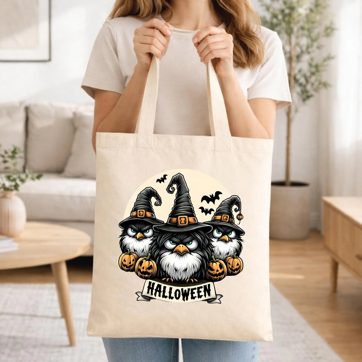 Torba na Halloween - Upiorne sowy wiedźmy HL15