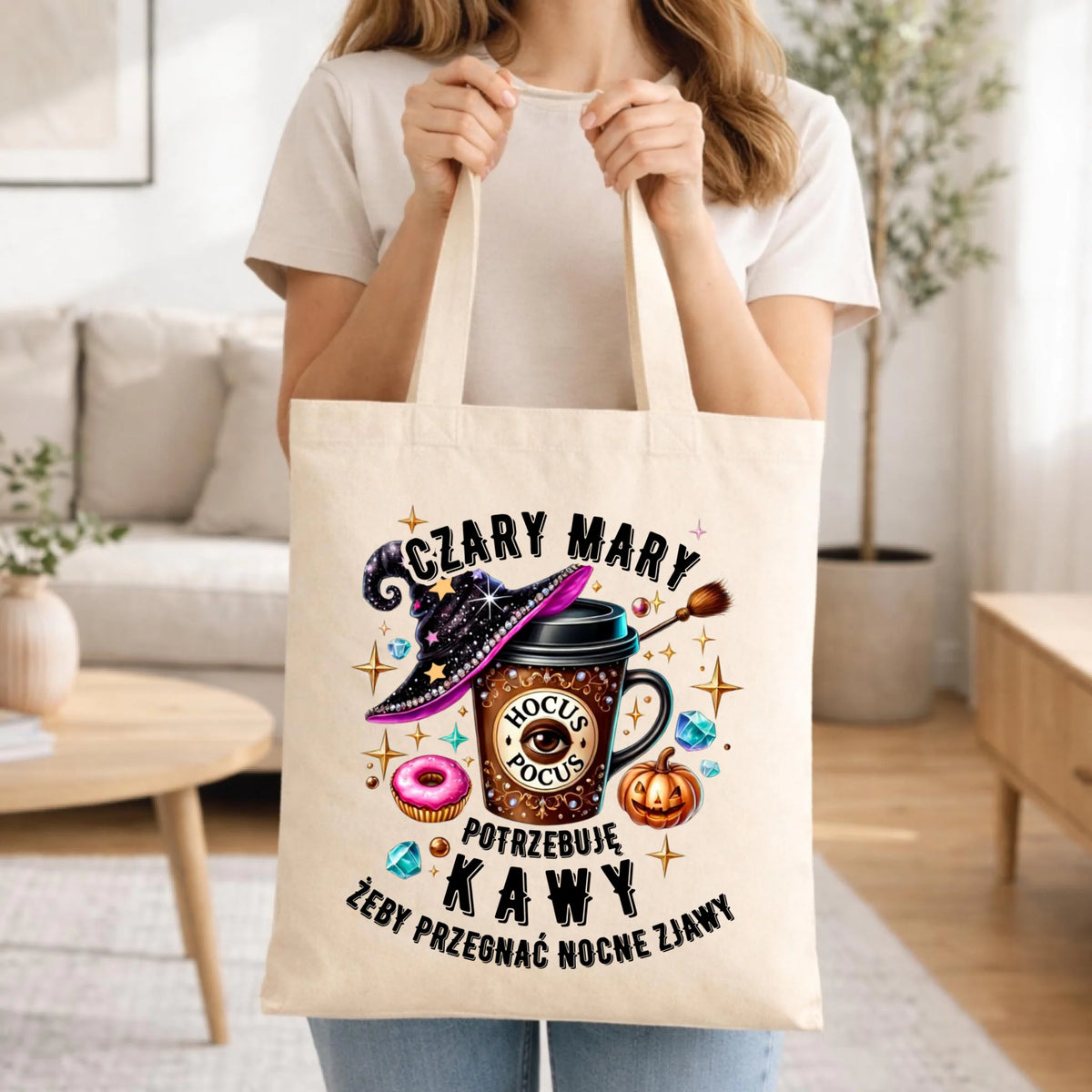 Torba na Halloween - Potrzebuję kawy HL03