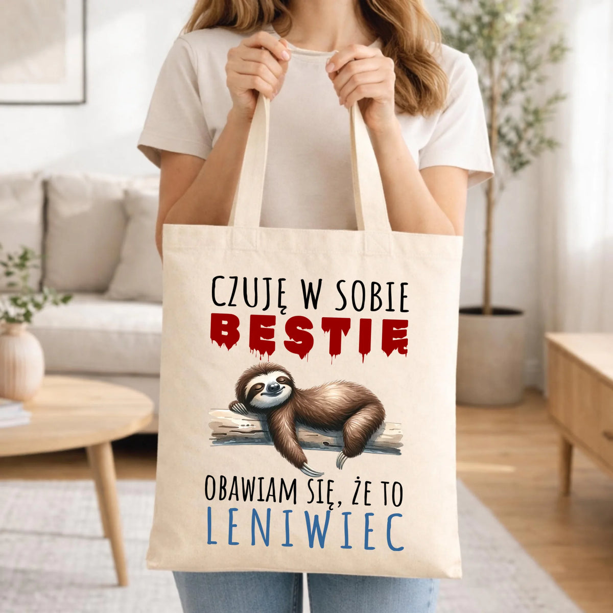 Torba – Czuję w sobie bestię, obawiam się że to leniwiec – prezent DCH26