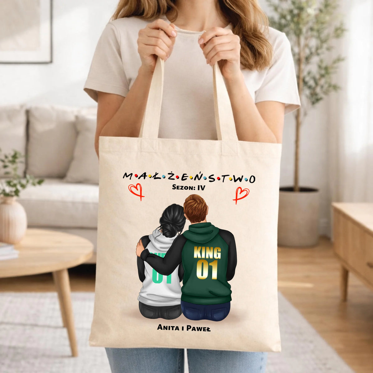 Torba dla par - Małżeństwo Sezon - personalizowana W05