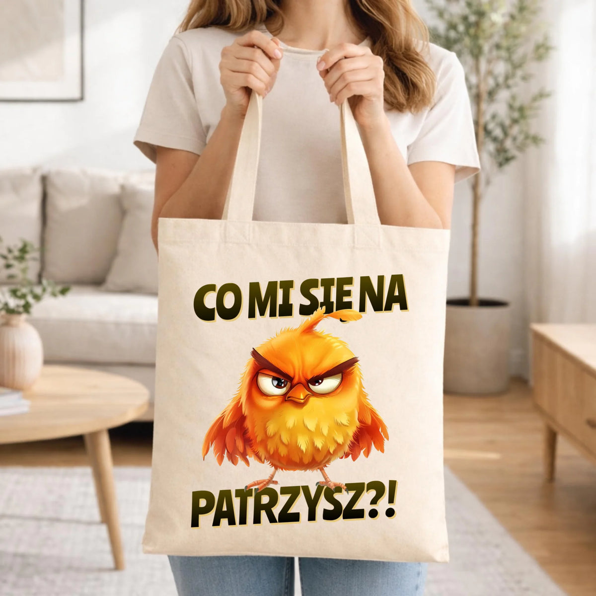 Śmieszna torba - Prezent dla chłopaka kolegi - Co mi się na ptaka patrzysz DCH24